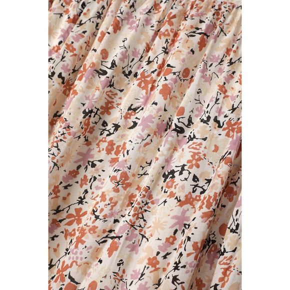 New Free People Pretty Daze Ivory Floral Print Two-Piece Skirt Only Size Xs - Picture 4 of 8